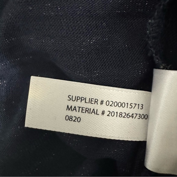 Lauren Ralph Lauren Black Label Navy Metallic Gold Striped Top Size PM/M NWT - Picture 10 of 10